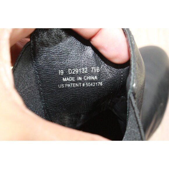Cole Haan Black Stretch Side Panel Almond Toe Chelsea Booties Size 7.5 B - Picture 8 of 9